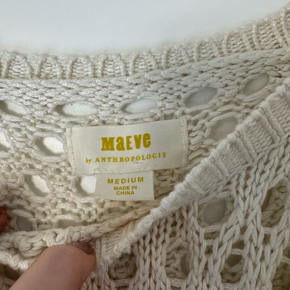 Anthropologie Maeve Layered Pleated Sweater - Picture 6 of 7